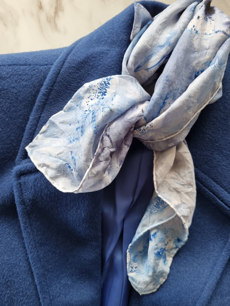 Silk Scarf - Blues