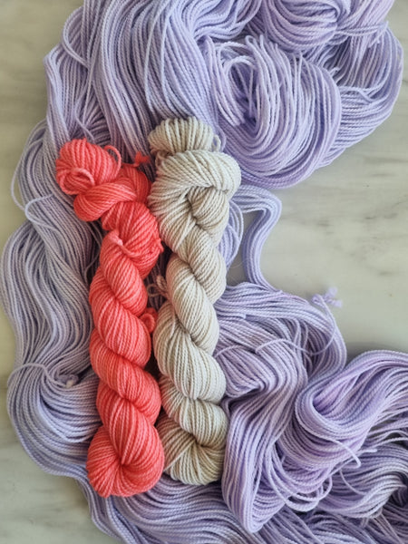 Lilac - Marmalade Twist Sock Set with bonus mini