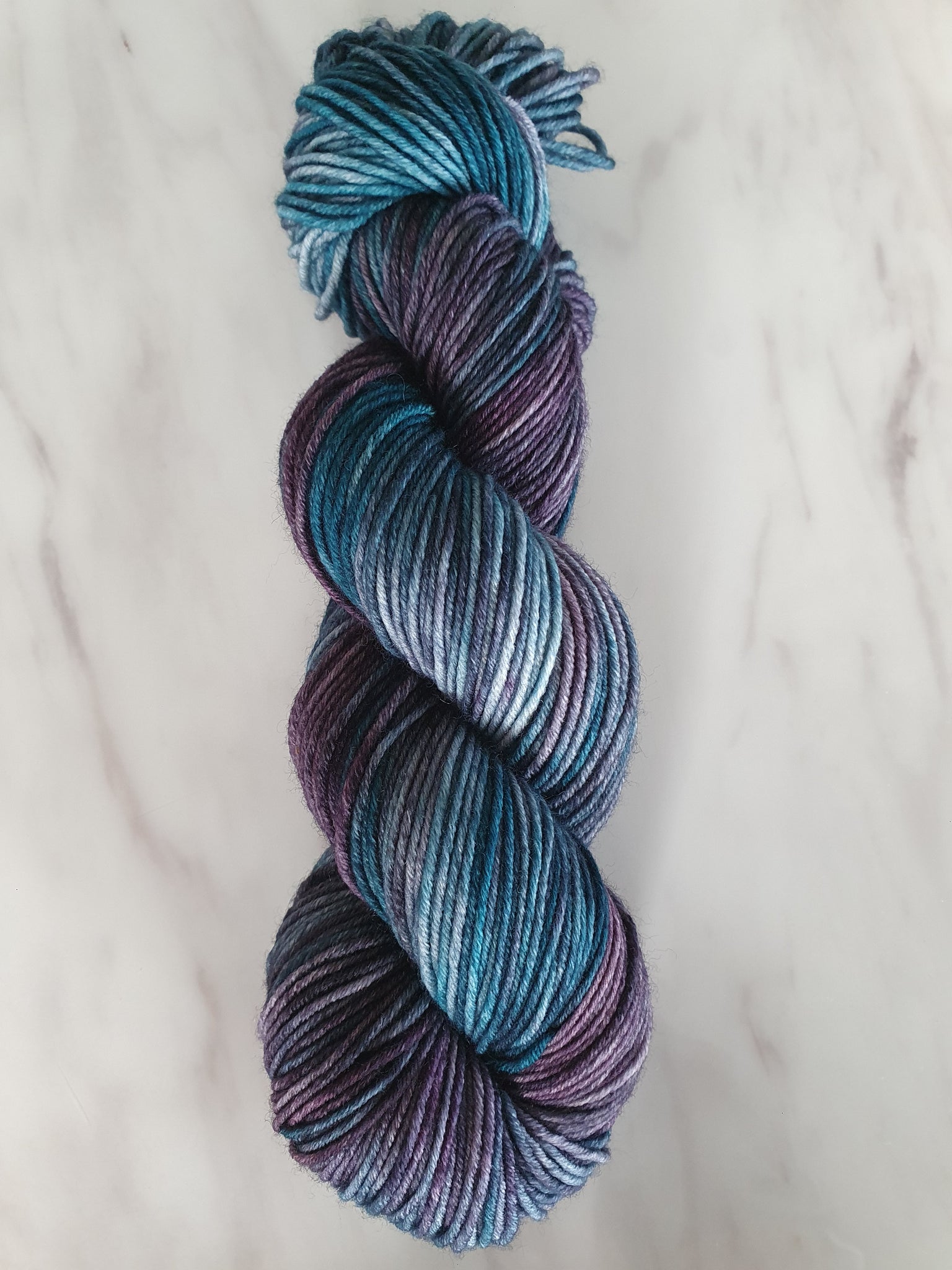 Plummy Teal - DK 8ply merino